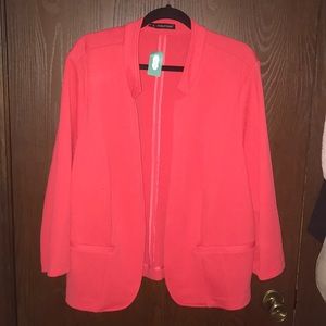 NWT MAURICES CORAL BLAZER SIZE 4
